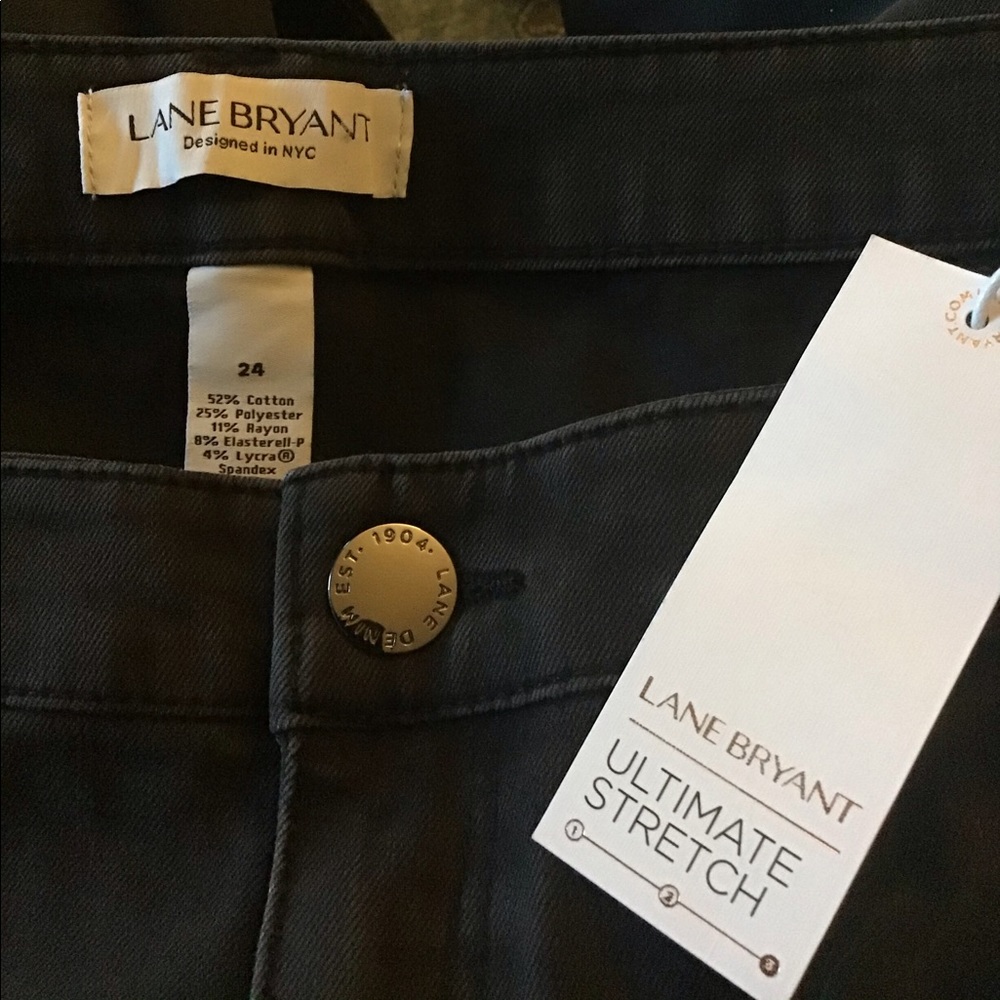LOWEST🌺 NWT LANE BRYANT Sz24 BLACK STRETCH JEANS - Picture 11 of 12